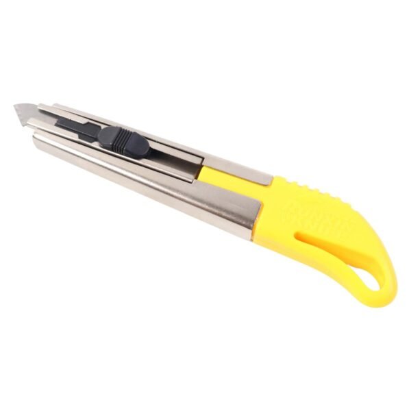 Heavy-Duty Stainless Steel Body Utility Cutter Knife (1 Pc / With 2 Extra Blade)