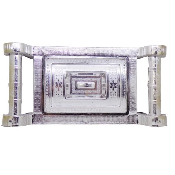 Multipurpose 4 Section Royal Design Silver Storage / Gift Box