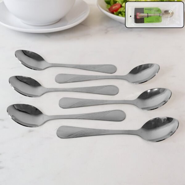 Supermom Diamond Stainless Steel Dining Spoon (6 Pc / Set)
