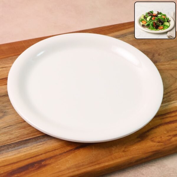 DinnerPlate-WOSKU-01.jpg Plastic Round Dinner / Serving Plate – 19 cm (1 Pc)