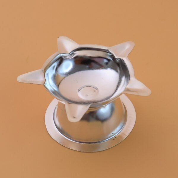 Stainless Steel Lotus Design Diya (1 Pc)