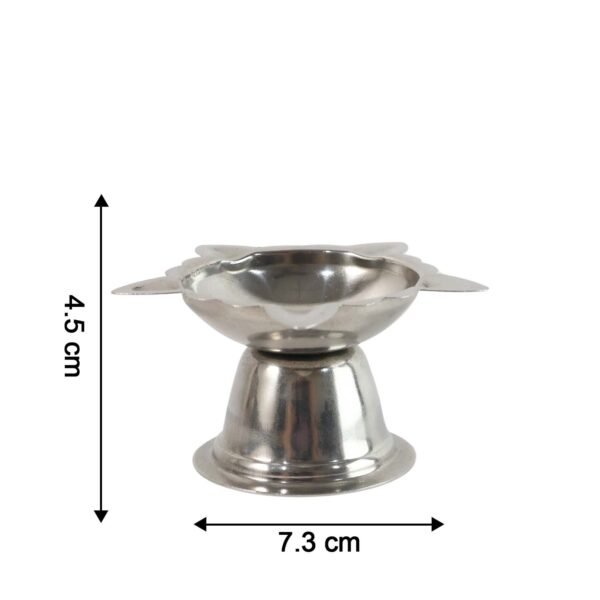 Stainless Steel Sunflower Design Diya Stand (Big Size) (1 Pc)