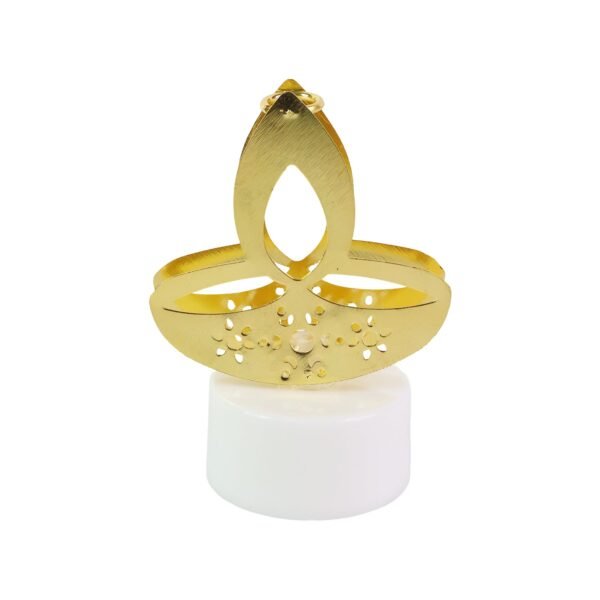 Diyalight-04.jpg Golden Diya Shaped LED Tealight Candles (12 Pc)