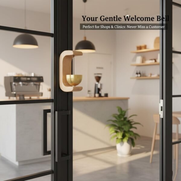 Zen Bell for Meditation with Wooden Stand (1 Pc)