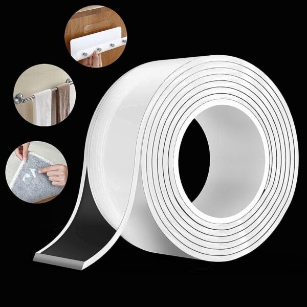 Strong Transparent Double-Sided Nano Adhesive Tape