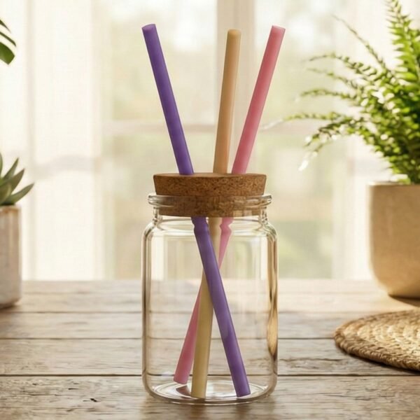 Reusable Drinking Straw for Cold (1 Pc, Mix Colour)