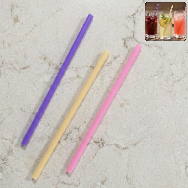 Reusable Drinking Straw for Cold (1 Pc, Mix Colour)