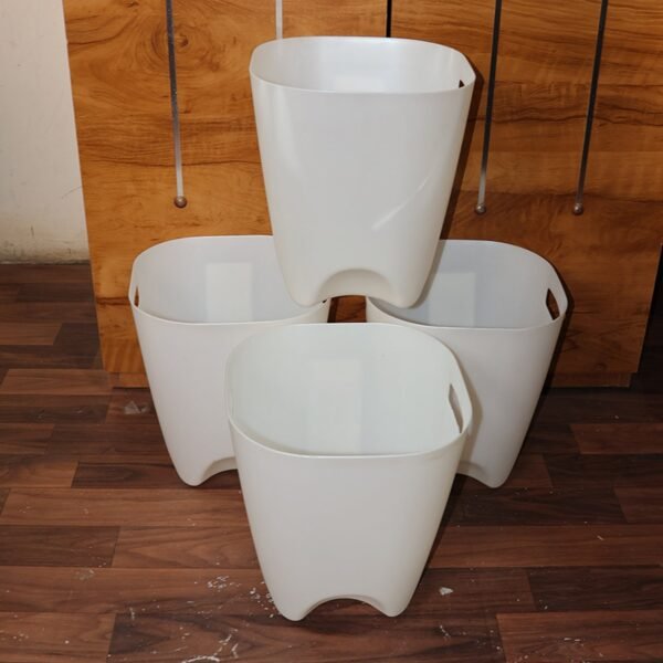 Dustbin-08.jpg Modern Plastic Dustbin / Waste Paper Basket - (4 Pc)