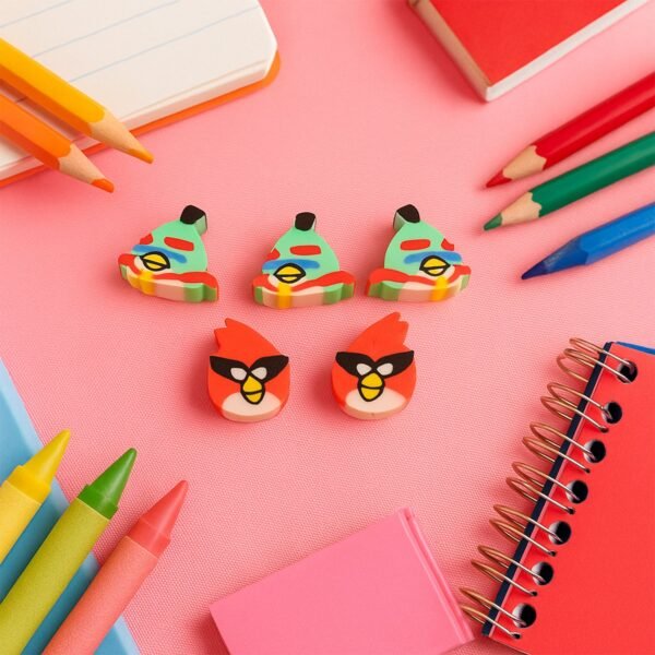 Erasers-02_4c0a9ba4-2c8f-4ab2-a0ae-072dc995c8a5.jpg Mini Cartoon Shaped Pencil Erasers - (5 Pc / Set)