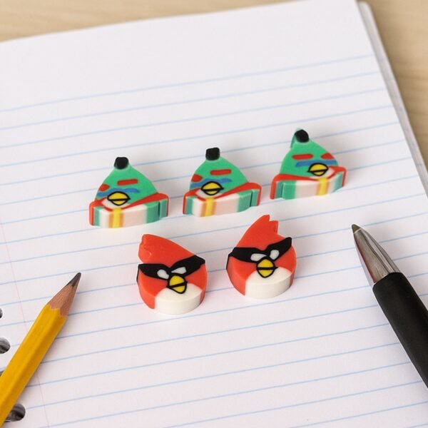 Erasers-03_d4c2d013-0b27-40f3-a250-ad94e9eca70d.jpg Mini Cartoon Shaped Pencil Erasers - (5 Pc / Set)