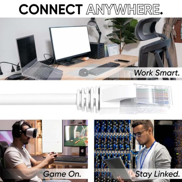 High-Speed 1 Meter Ethernet LAN Cable (1 Pc)