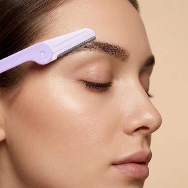 Eyebrow facial hair razor with 3 Replaceable Blades