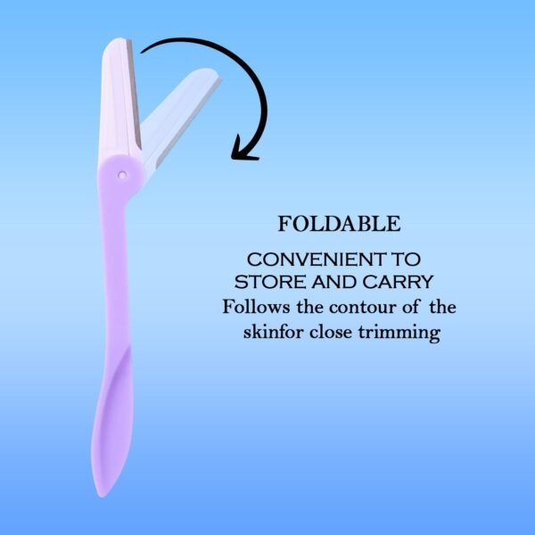 Eyebrow facial hair razor with 3 Replaceable Blades