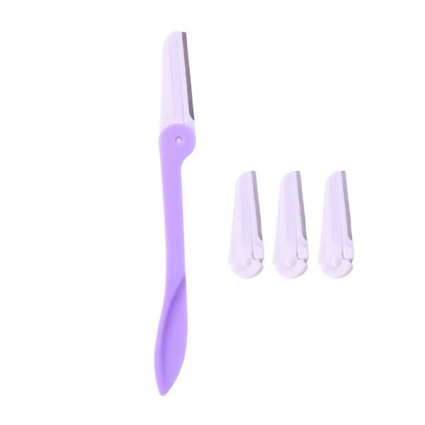 Eyebrow facial hair razor with 3 Replaceable Blades