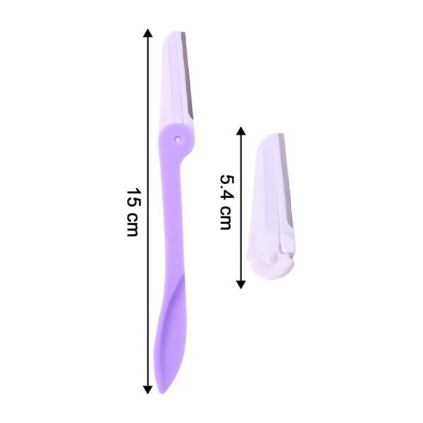 Eyebrow facial hair razor with 3 Replaceable Blades