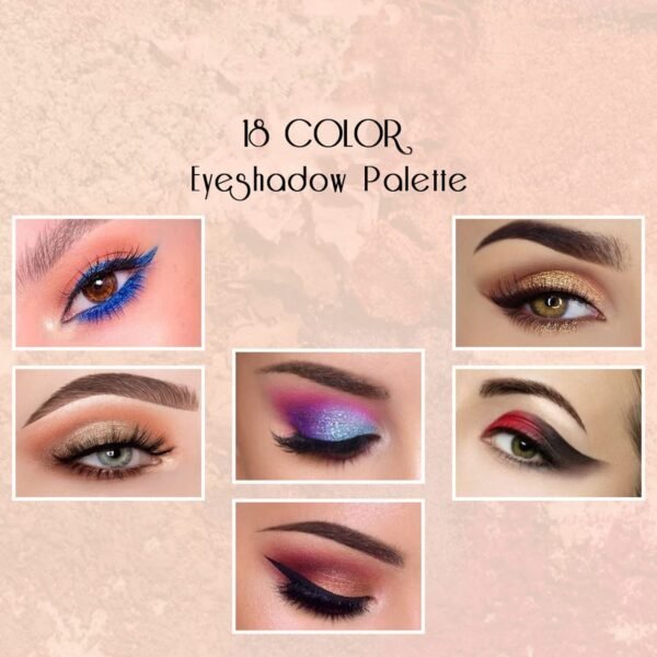 Eyeshadow-06.jpg Premium 18-Color Shimmer Eyeshadow Palette (12 GM / 1 Pc)