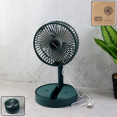 Foldable Mini Desk Fan with Adjustable Height and Angle (1 Pc)