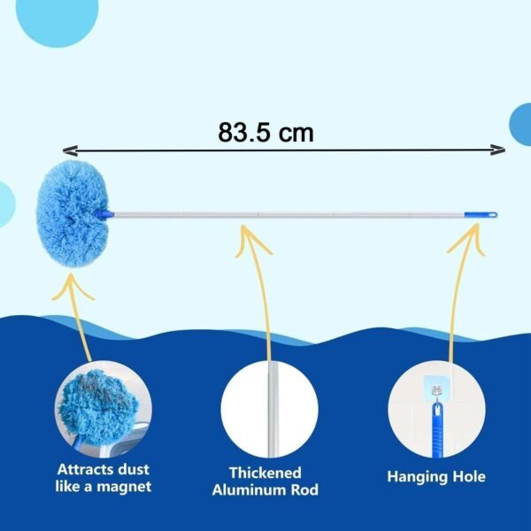 Premium Extendable Round Cleaning Duster (83.5 cm / 1 Pc)