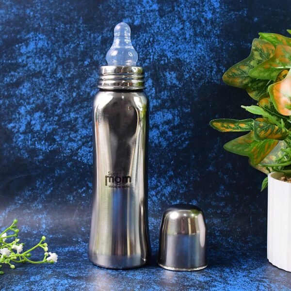 Supermom Lion Stainless Steel Feeding Bottle – 250ml