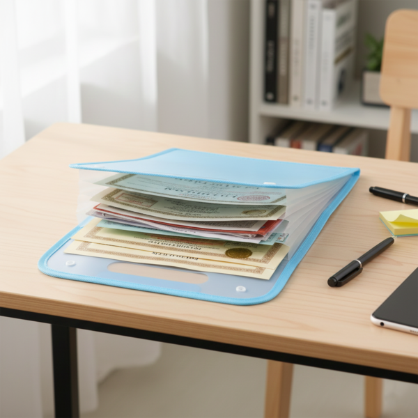 FileFolder-03.png 13 Pocket Document File Folder with Handle