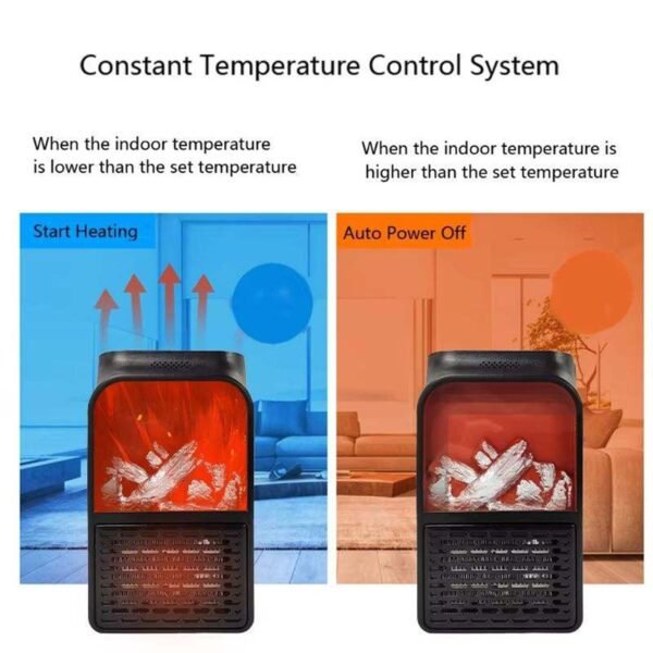 FlameHeater-06.jpg Portable Electric Fireplace lamp LED Flame Heater (1000w / 1 Pc)