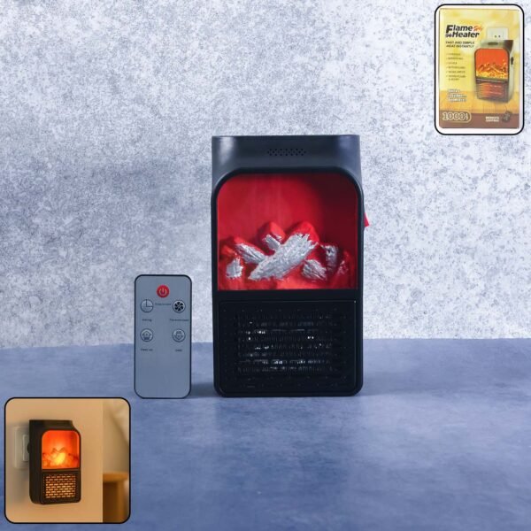 FlameHeater-WOSKU-01.jpg Portable Electric Fireplace lamp LED Flame Heater (1000w / 1 Pc)