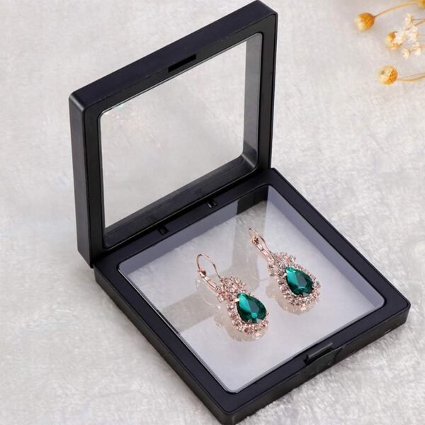 Transparent Jewellery Display Box (9x9 cm / 1 Pc / Mix Color)