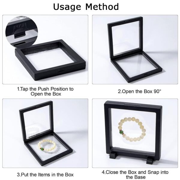 Transparent Jewellery Display Box (14x14 cm / 1 Pc)