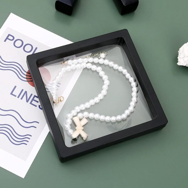 Transparent Jewellery Display Box (9x9 cm / 1 Pc / Mix Color)