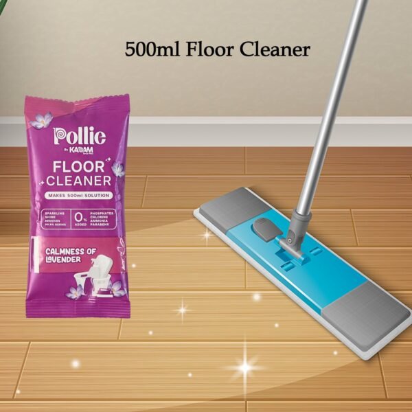 Floor-Cleaner-02.jpg Pollic Kadam Concentrated Floor Cleaner Sachet – Lavender Fragrance (50 Gm)