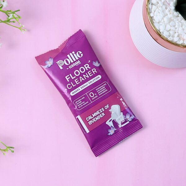 Floor-Cleaner-04.jpg Pollic Kadam Concentrated Floor Cleaner Sachet – Lavender Fragrance (50 Gm)