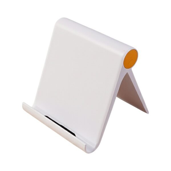 Foldable-Desktop-Mobile-Stand-05.jpg Plastic Foldable Desktop Mobile Stand (1 Pc / White)