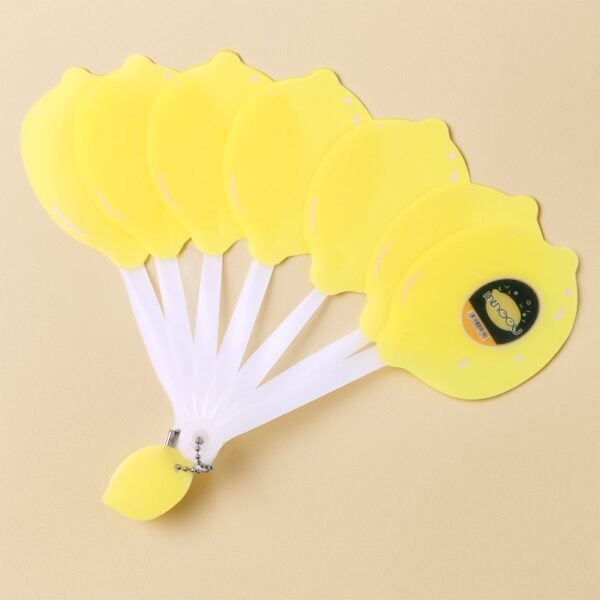 FoldingFan-02.jpg Lemon-Shape Hand Fan - (1 Pc)