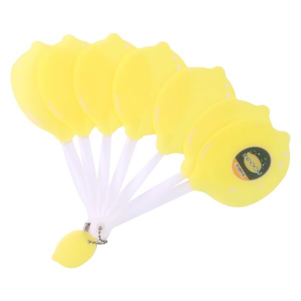 FoldingFan-04.jpg Lemon-Shape Hand Fan - (1 Pc)