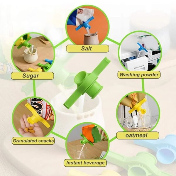 Packet Pourer & Sealer Clip - (4 Pc)