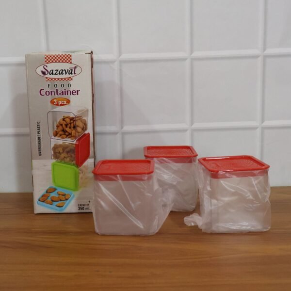 FoodContainer-live.jpg 3 Piece Airtight Food Storage Container Set (1 Set / 350 ML)