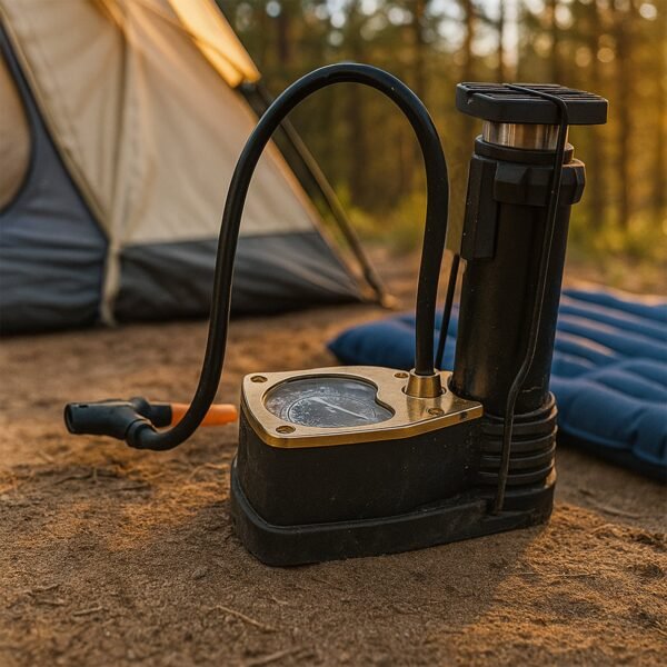 FootPump-03.jpg Portable High Pressure Foot Air Pump with Needle (1 Pc)