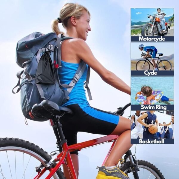 FootPump-07.jpg Portable High Pressure Foot Air Pump with Needle (1 Pc)