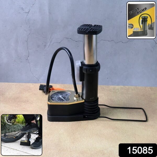 FootPump-WSKU-01.jpg Portable High Pressure Foot Air Pump with Needle (1 Pc)