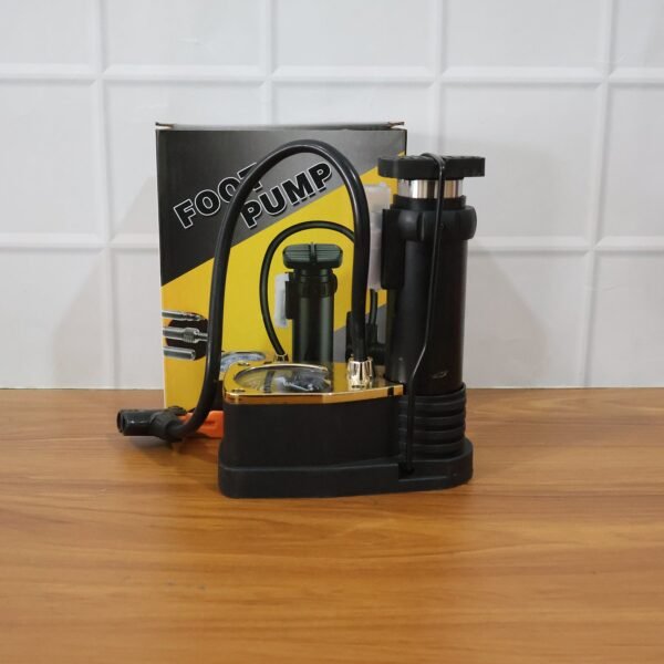 FootPump-live.jpg Portable High Pressure Foot Air Pump with Needle (1 Pc)