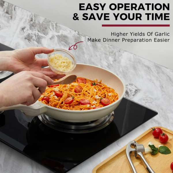 Aluminum Garlic Press – Easy-to-Use Lightweight Kitchen Tool