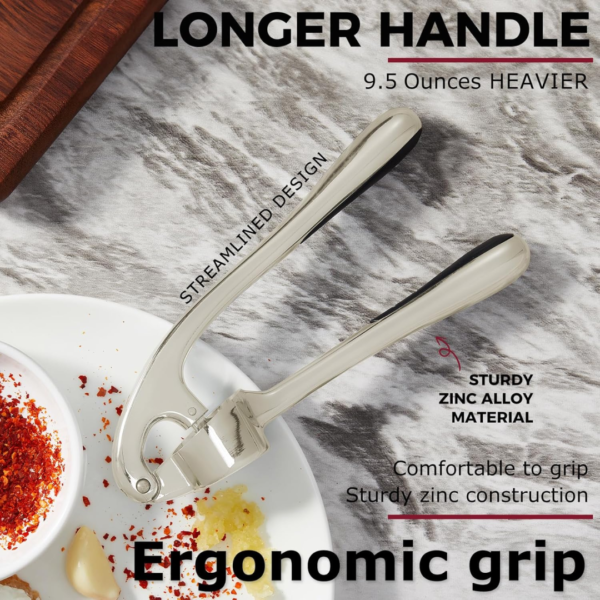 Aluminum Garlic Press – Easy-to-Use Lightweight Kitchen Tool