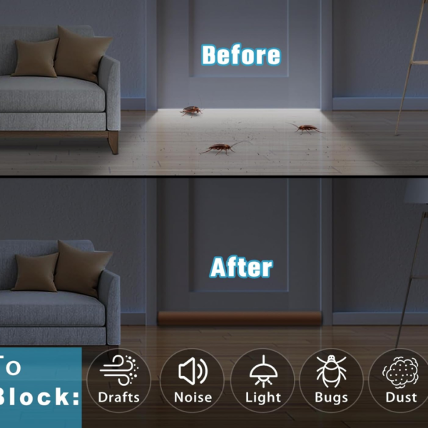 Frame_36_28a36613-e813-4d0d-a327-f7fec3c47922.png Twin Door Draft Stopper / Guard Protector for Doors and Windows