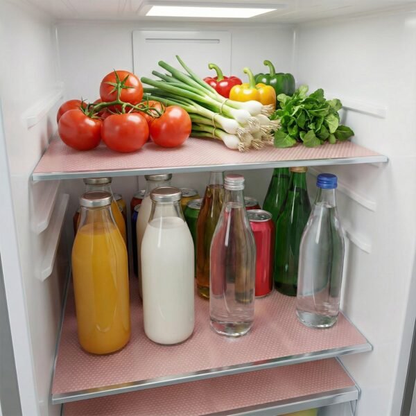 Transparent Plastic Fridge Mat 45 x 29 cm (4 Pc)