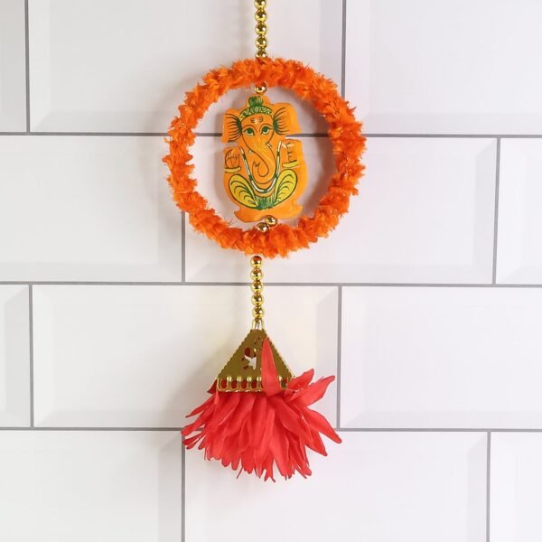 Ganesh-Wall-Hanging-Toran-03.jpg Decorative Hanging with Lord Ganesha Design - (1 Pc)
