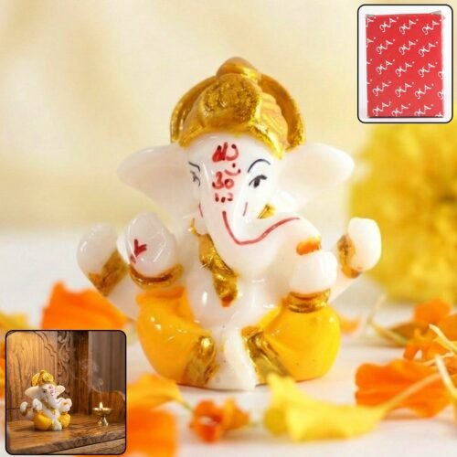 Divine Lord Ganesha Decorative Idol (1 Pc)
