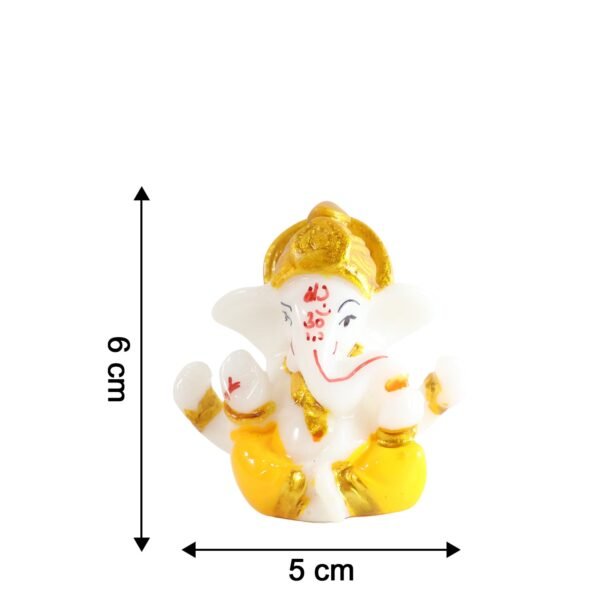 Ganpatiji-size.jpg Divine Lord Ganesha Decorative Idol (1 Pc)