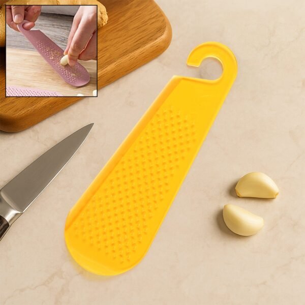 Multipurpose Garlic and Ginger Grater Peeler Tool with Hanging Hook – 1 Pc