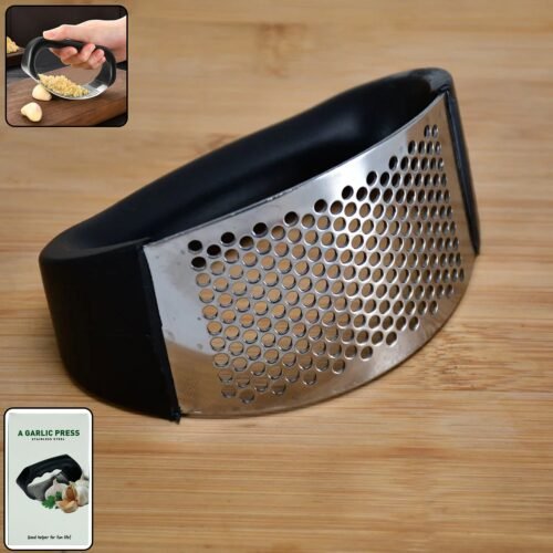Premium Curved Garlic Press Crusher (1 Pc)