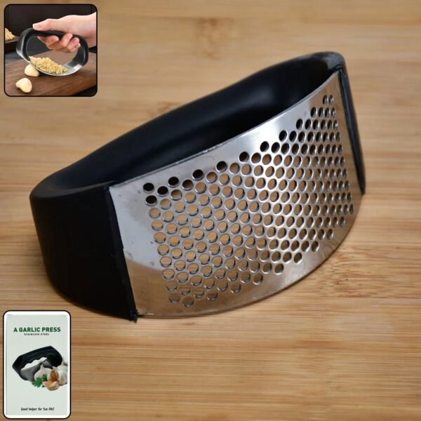 Premium Curved Garlic Press Crusher (1 Pc)